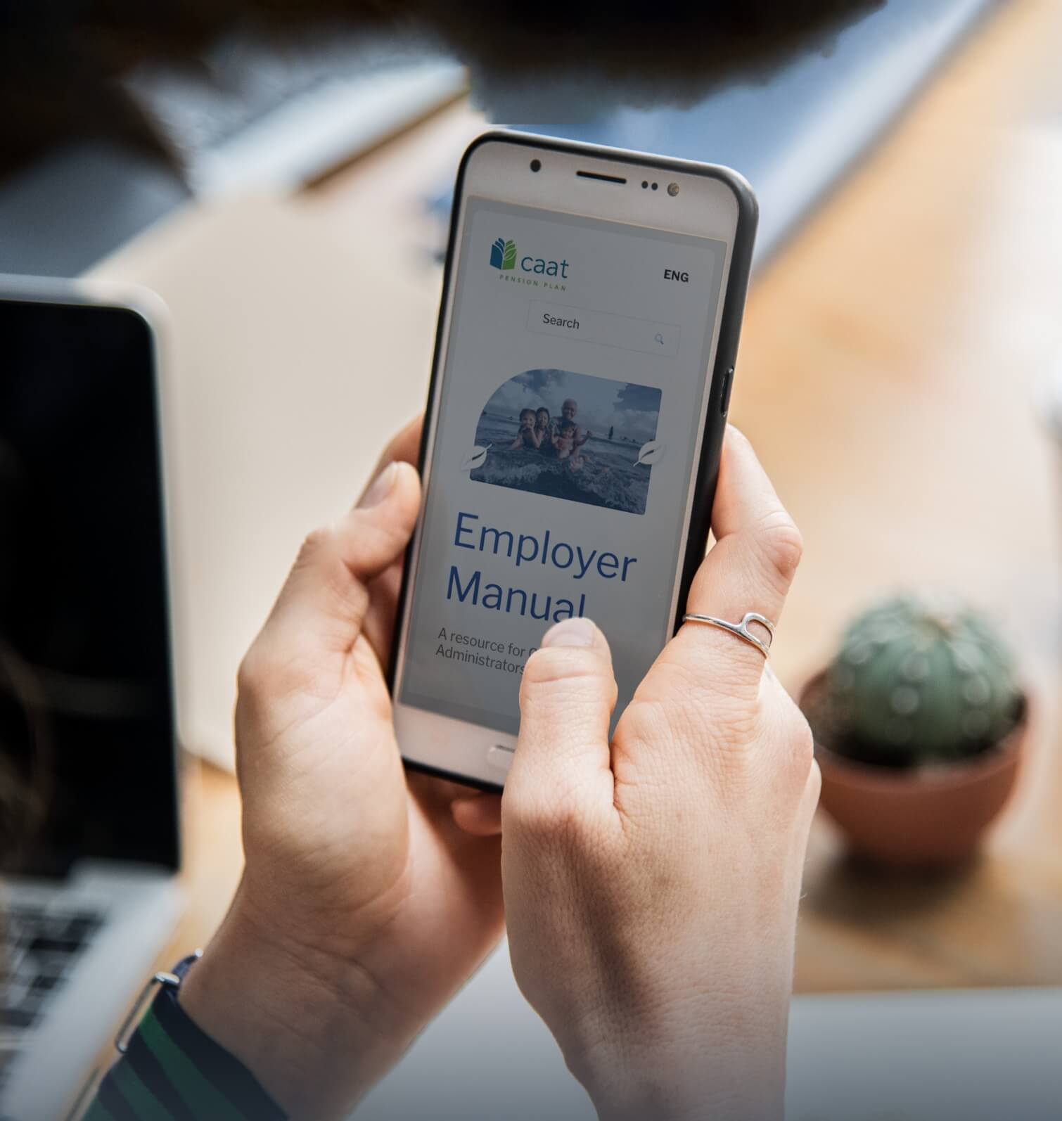 CAAT Employer Manual — mobile view on phone