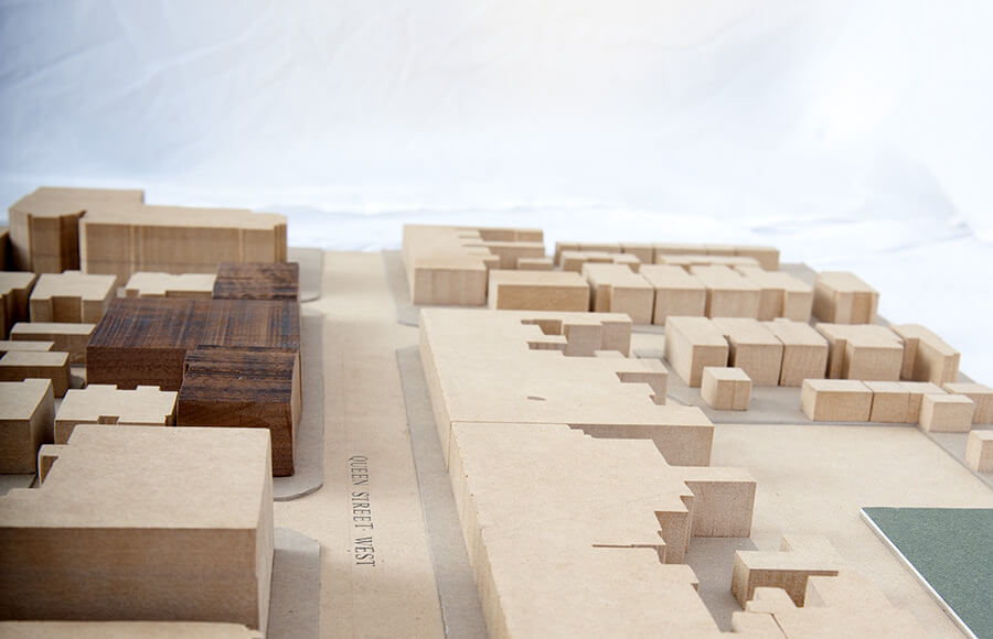 Neighbourhood context model — Queen Street West block