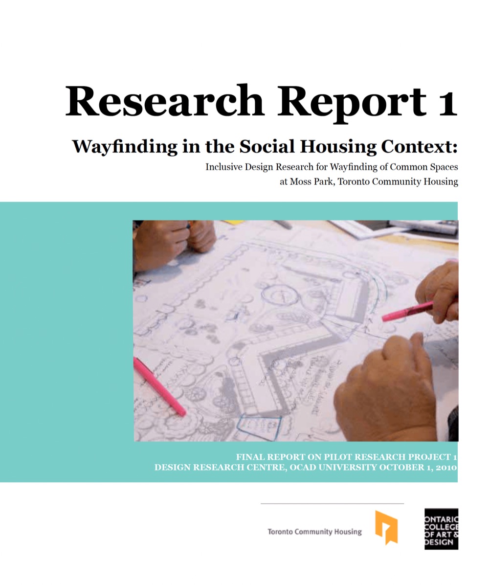 Research Report 1 — Wayfinding in the Social Housing Context, OCAD University and Toronto Community Housing